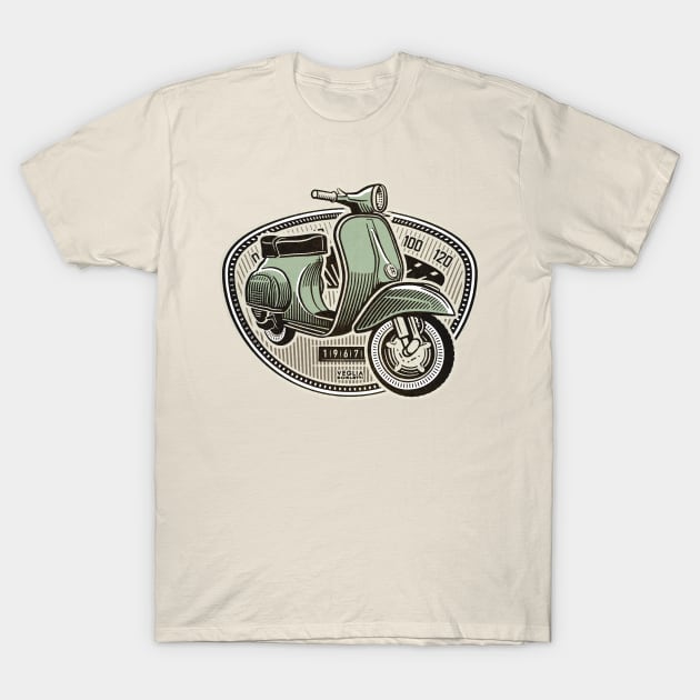 Classic Italian Smallframe scooter T-Shirt by DoubleGood